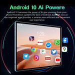 BDF P70 10.1 inch 4G LTE Tablet PC, 6GB+128GB, Android 10 MTK6750 Octa Core, Support Dual SIM, US Plug, 8GB+256GB, US Plug