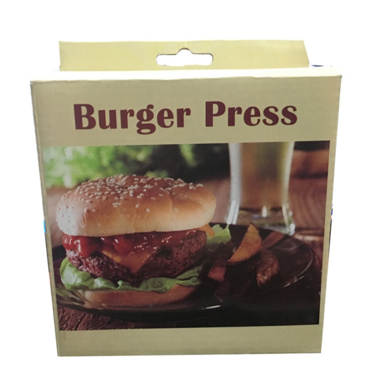 Household Food Grade Aluminum Alloy Kitchen Non-stick Coating Pressure Meat Patty Cake Hamburger Mold with 40 PCS Sided Silicone Papers, 1PC Black Handle