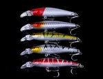 HENGJIA Set056 56 PCS Sequin Set Metal Sequins False Bait Fresh Sea Bass Fishing Bait Set, Length: 3 to 10cm, Bagged, Bagged