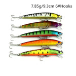 HENGJIA Set002 43 PCS Sequin Set Metal Sequins False Bait Fresh Sea Bass Fishing Bait Set, Length: 5 to 10.5cm, Boxed
