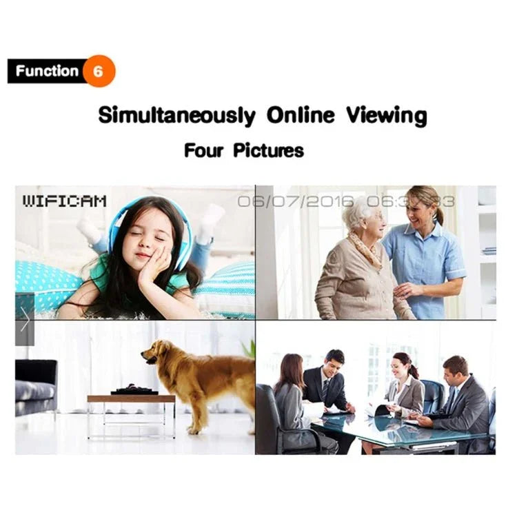 Anpwoo YT002 Ingenic T10 720P HD WiFi IP Camera with 11 PCS Infrared LEDs, Support Motion Detection & Night Vision & TF Card(Max 64GB) - Trustpick