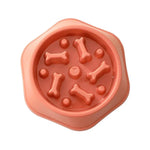 Bone Shape Dog Slow Food Bowl Dog Food Pot Pet Feeder - Trustpick