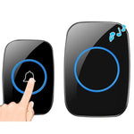 CACAZI A10 300m Long Range No Battery Waterproof LED Light Smart Wireless Doorbell - Trustpick