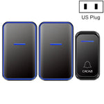 CACAZI A68 - 2 One to Two Wireless Remote Control Electronic Doorbell Home Smart Digital Wireless Doorbell - Trustpick