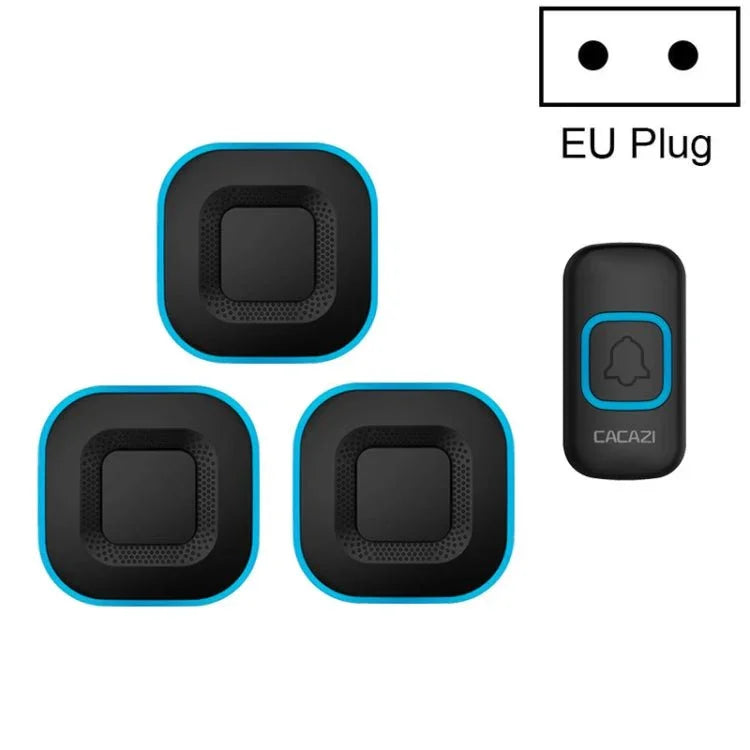 CACAZI V028F 1 For 3 Wireless Music Doorbell without Battery - Trustpick