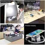 Cylindrical Display Stand Security System Burglar Alarm / Anti - theft Alarm Display Holder with Infrared Remote Control for Smartphones with Micro - USB Port - Trustpick