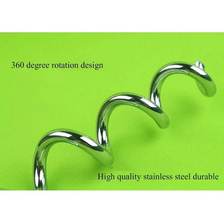 Dog Pile Fixation Spiral Nail with Handle For Medium Small Dog Long Training Outdoor, Size: 45cm*9mm - Trustpick