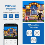 DP17 2.0 Million Pixels Single Light Source Smart Dual - band WiFi 1080P HD Outdoor Network Light Bulb Camera, Support Infrared Night Vision & Two - way Audio & Motion Detection & TF Card - Trustpick