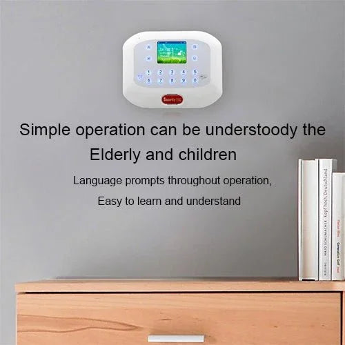 DY - GSM50A 8 in 1 Kit 315MHz / 433MHz Wireless GSM/PSTN Intelligent Anti - Burglar Alarm System, Touch Panel LCD Screen - Trustpick