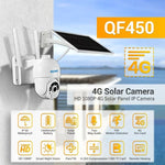 ESCAM QF450 HD 1080P 4G EU Version Solar Powered IP Camera with 128G Memory, Support Two - way Audio & PIR Motion Detection & Night Vision & TF Card - Trustpick