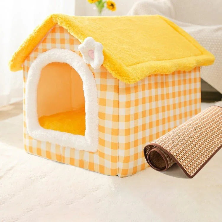 House Type Universal Removable and Washable Pet Dog Cat Bed Pet Supplies - Trustpick