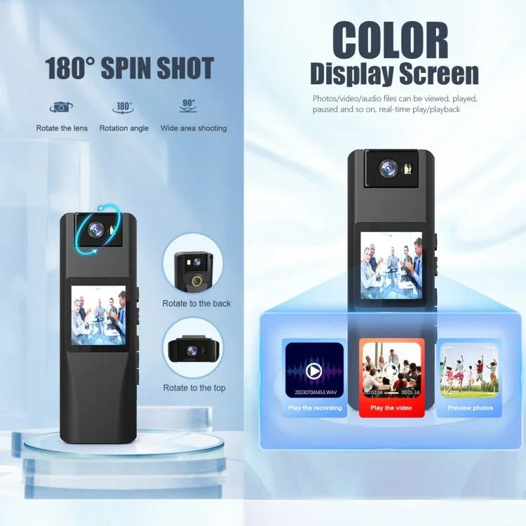 L12 180 Degrees Rotation Conference Video Recording Camera Mini HD 720P WiFi Camera - Trustpick