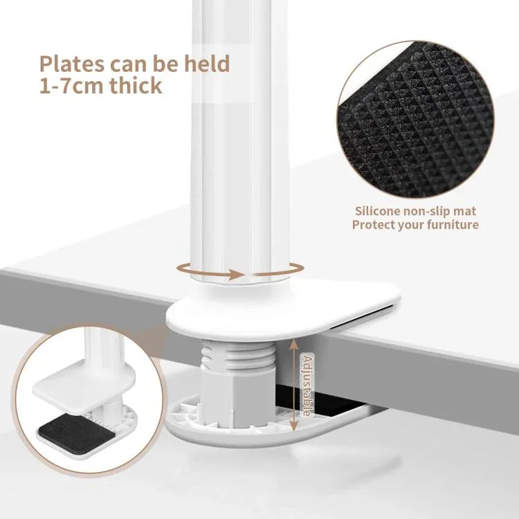 No - Drill Security Camera Mount With Clip Flexible Bendable Bracket Base For Baby Monitor/Webcam - Trustpick