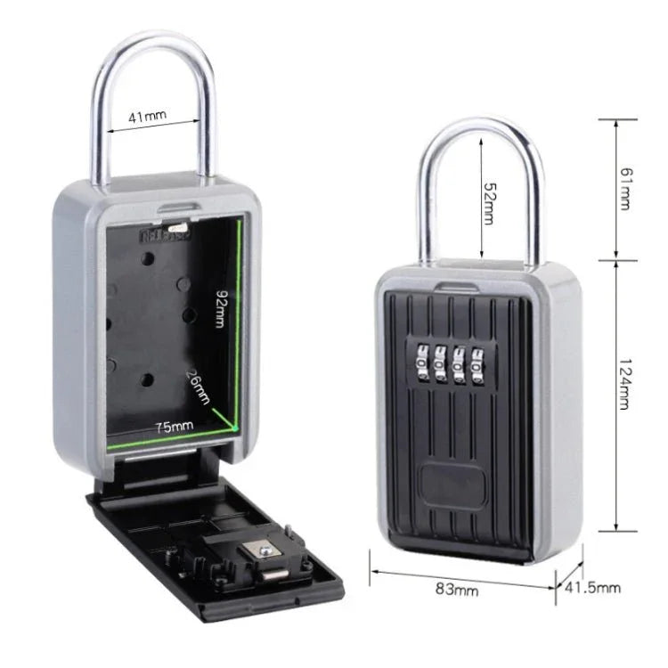 Password Key Box Wall - Mounted Metal Box Password Box Outdoor Key Anti - Theft Storage Box - Trustpick