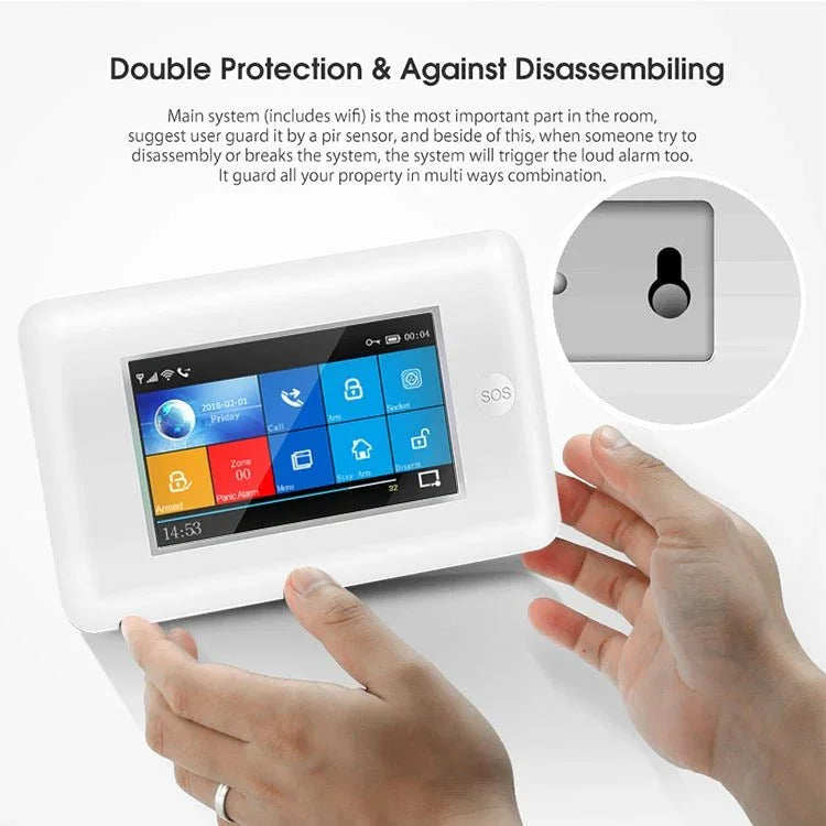 PG - 106 - GSM GSM/GPRS + WiFi Intelligent Alarm System with Touch Screen & RFID Function - Trustpick
