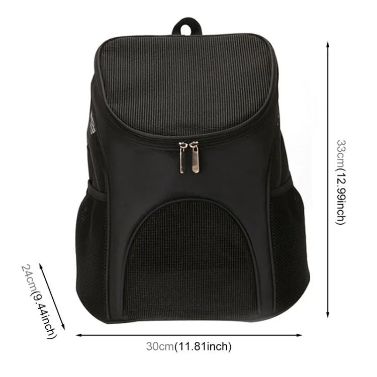 Portable Folding Nylon Breathable Pet Carrier Backpack, Size: 33 x 30 x 24cm - Trustpick