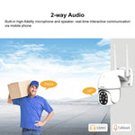Sricam SP028 1080P HD Outdoor PTZ Camera, Support Two Way Audio / Motion Detection / Humanoid Detection / Color Night Vision / TF Card, US Plug - Trustpick