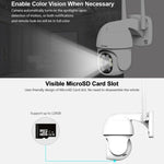 Sricam SP028 1080P HD Outdoor PTZ Camera, Support Two Way Audio / Motion Detection / Humanoid Detection / Color Night Vision / TF Card, US Plug - Trustpick