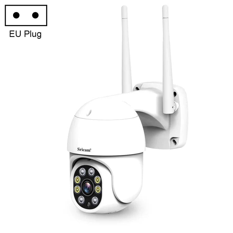 Sricam SP028 1080P HD Outdoor PTZ Camera, Support Two Way Audio / Motion Detection / Humanoid Detection / Color Night Vision / TF Card, US Plug - Trustpick