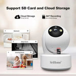 SriHome SH064 8MP HD Two - way Video Mini Camera Supports Night Vision - Trustpick