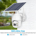T16 1080P Full HD 4G (EU Version) Network Monitoring Solar Powered Camera, Support PIR + Radar Alarm, Night Vision, Two Way Audio, TF Card - Trustpick