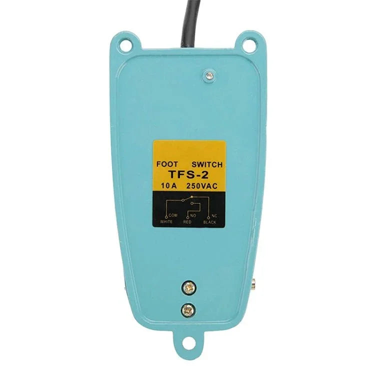 TFS - 105 AC 250V 10A Anti - slip Metal Case Foot Control Pedal Switch, Cable Length: 90cm - Trustpick