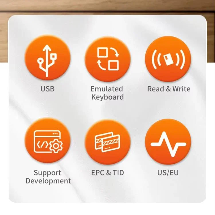 UHF RFID Desktop Reader / Writer Dual - Mode Output Electronic Tag Writer - Trustpick